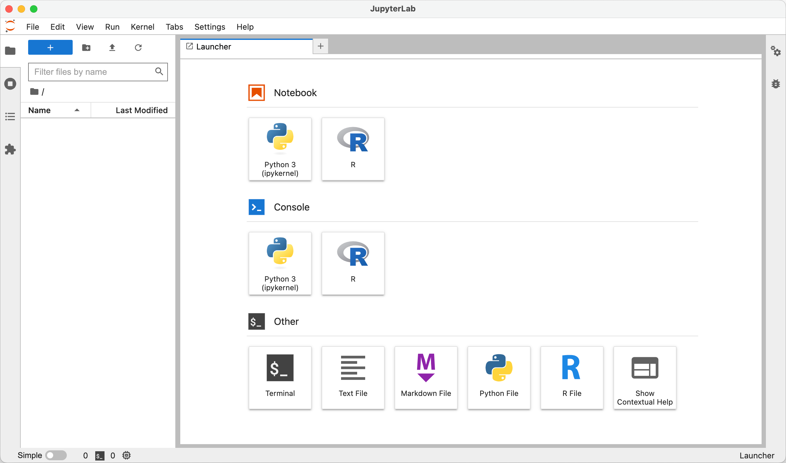 JupyterLab on macOS